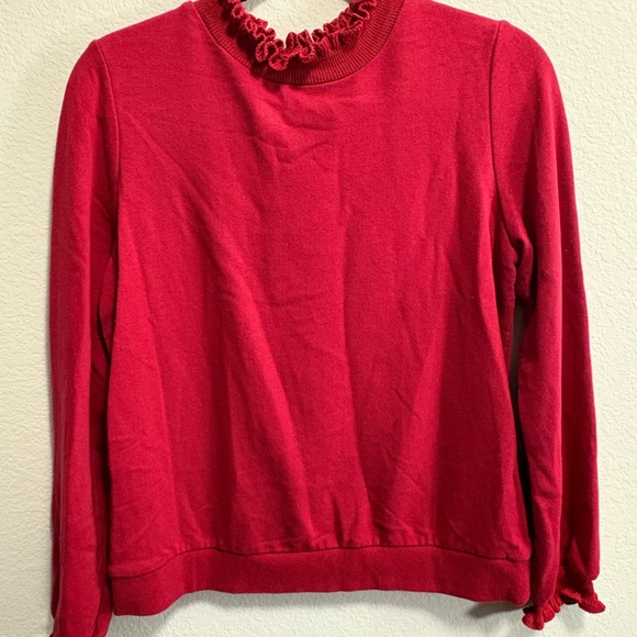 Who What Wear Vibrant Red Knit Top - Picture 1 of 3